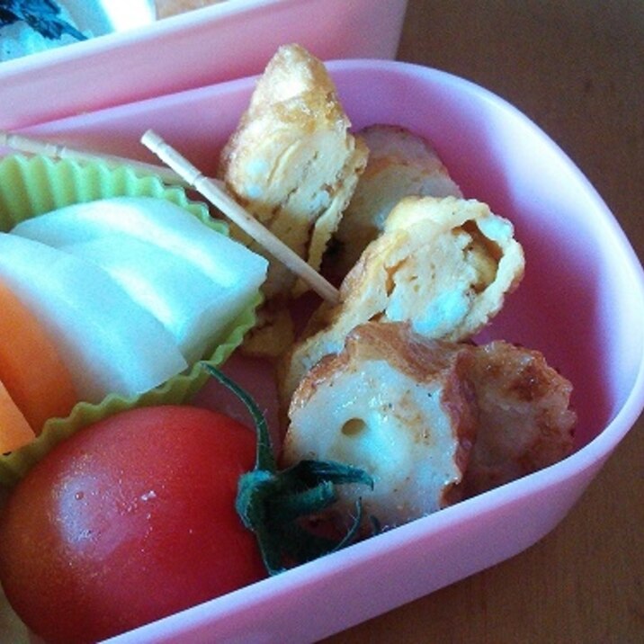 お弁当に!竹輪とチーズでカリカリ焼き